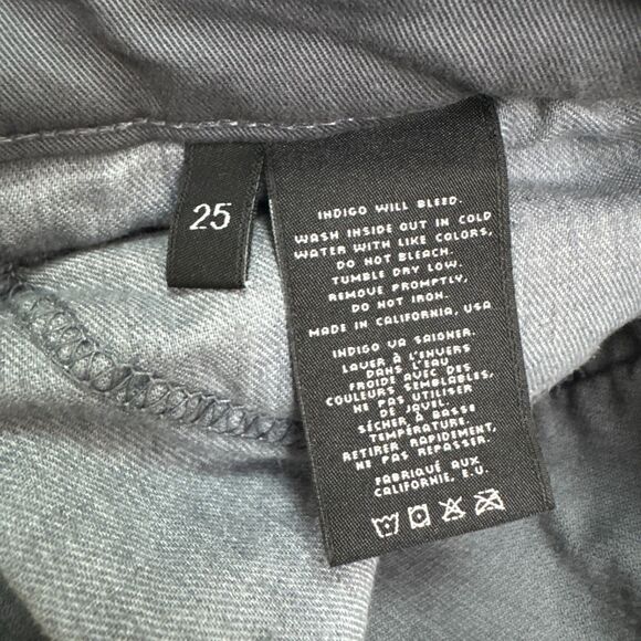 J.Brand Skinny Corduroy Pants Womens 25 Charcoal Gray Mid Rise Stretch 25x29.5 - Picture 10 of 16